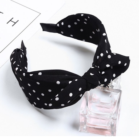 Rockabilly Bow Headband🖤🤍🖤🤍 - Picture 7 of 7